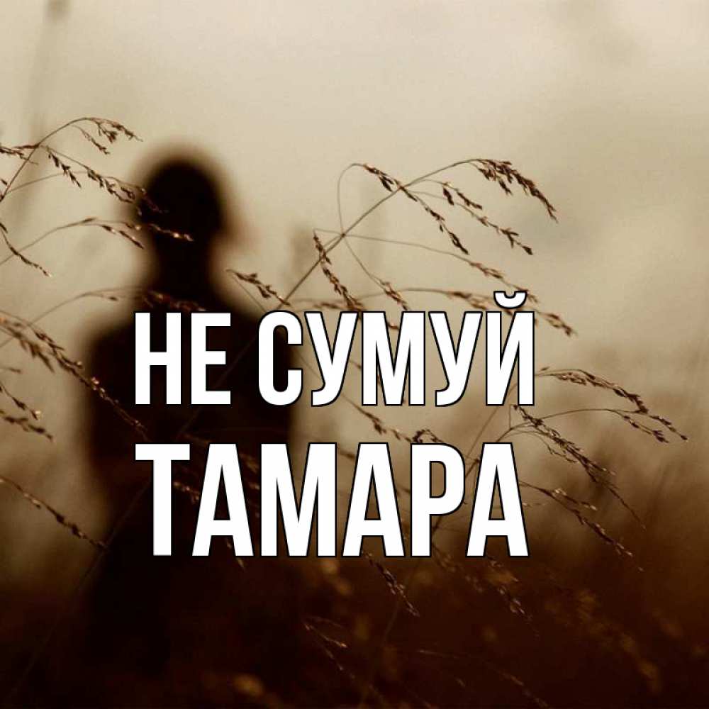 Открытка на каждый день з підписом, Тамара Не сумуй грусть Прикольна листівка з побажанням онлайн скачати безкоштовно 
