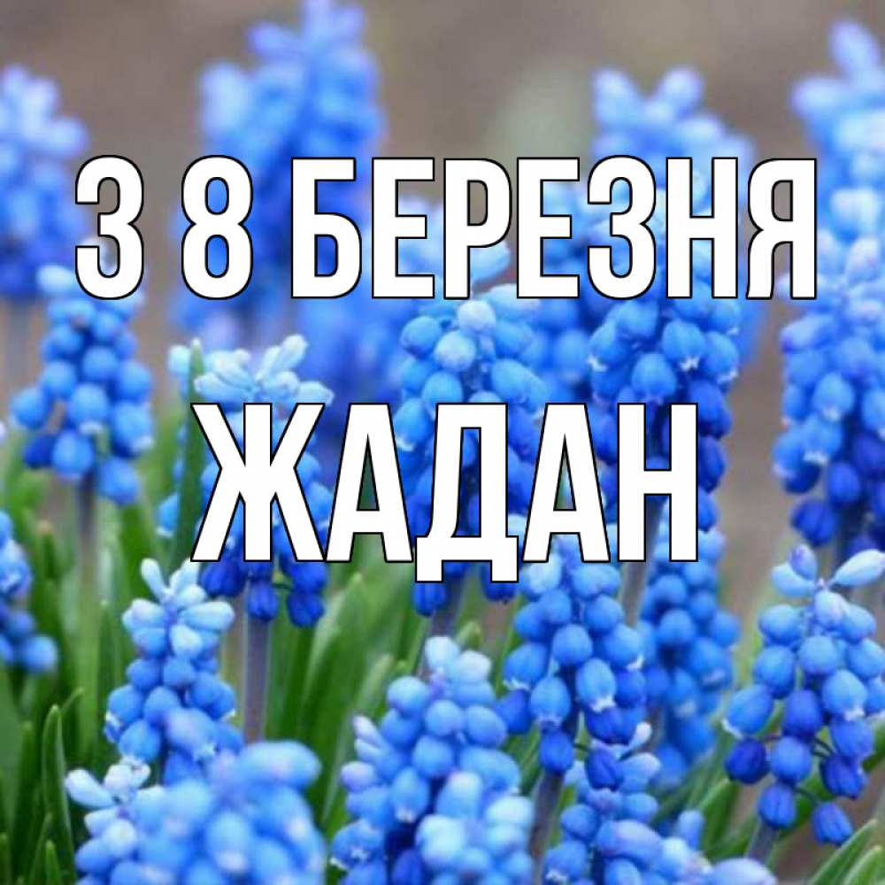 Открытка на каждый день з підписом, Жадан З 8 БЕРЕЗНЯ Поздравительная открытка для женщин с цветами на праздничную дату Прикольна листівка з побажанням онлайн скачати безкоштовно 