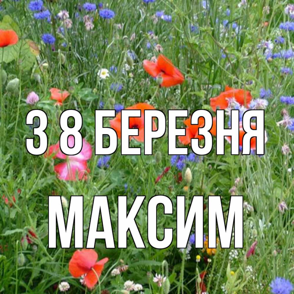 Открытка на каждый день з підписом, Максим З 8 БЕРЕЗНЯ международный женский день 4 Прикольна листівка з побажанням онлайн скачати безкоштовно 