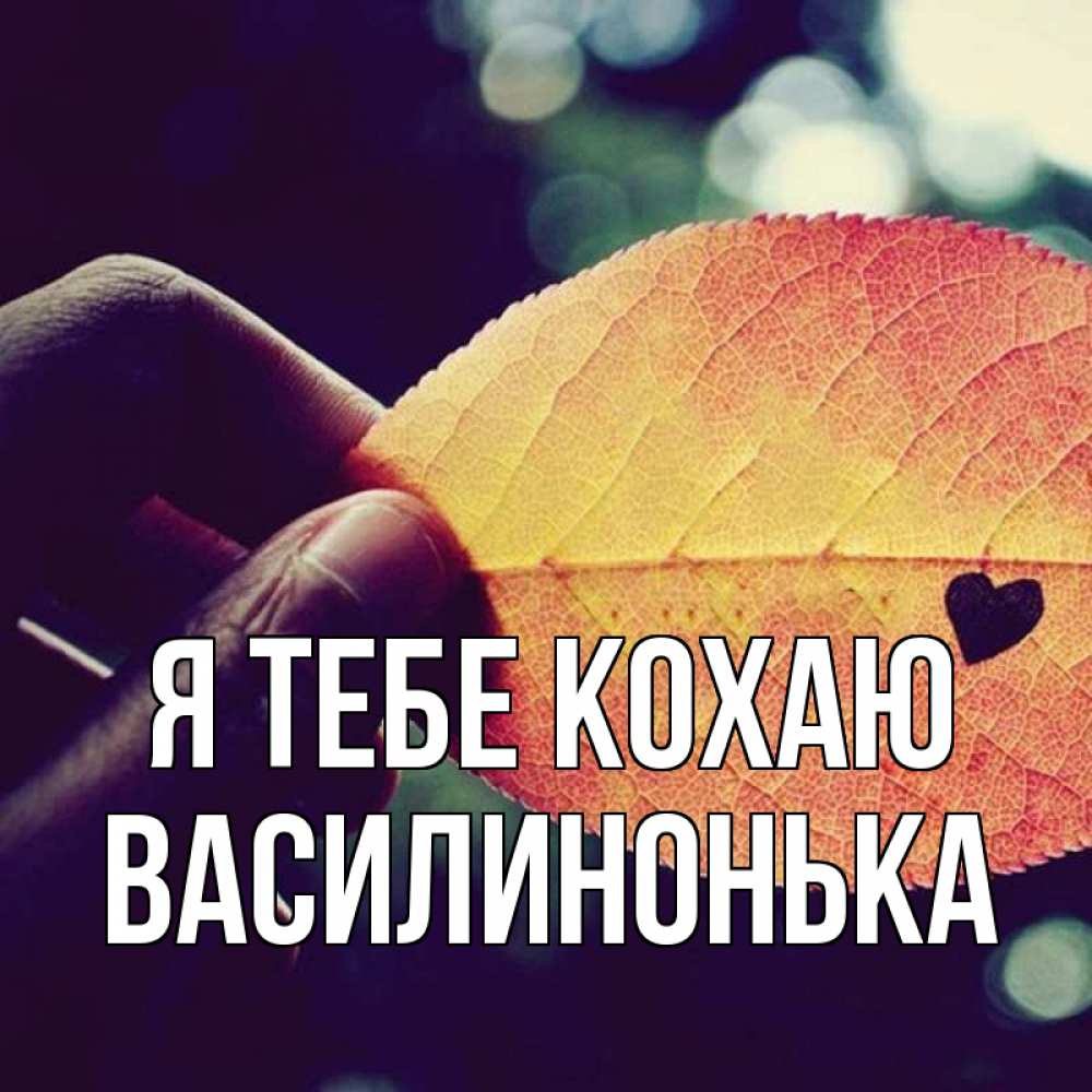 Открытка на каждый день з підписом, Василинонька Я тебе кохаю держу лист Прикольна листівка з побажанням онлайн скачати безкоштовно 