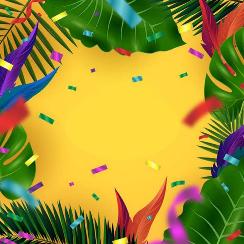 Открытка конфети  тропики  Бажаю тобі успіху 