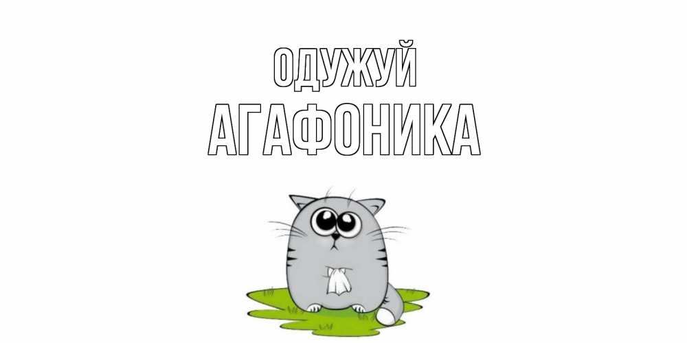 Открытка на каждый день з підписом, Агафоника Одужуй кот и открытки про выздоровление Прикольна листівка з побажанням онлайн скачати безкоштовно 