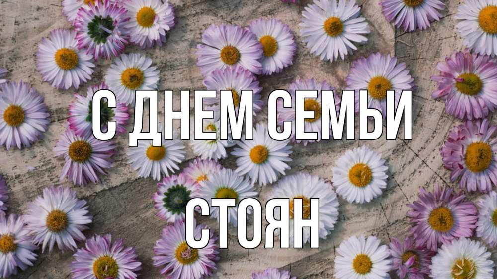 Открытка на каждый день з підписом, Стоян С днем семьи с днем семьи Прикольна листівка з побажанням онлайн скачати безкоштовно 
