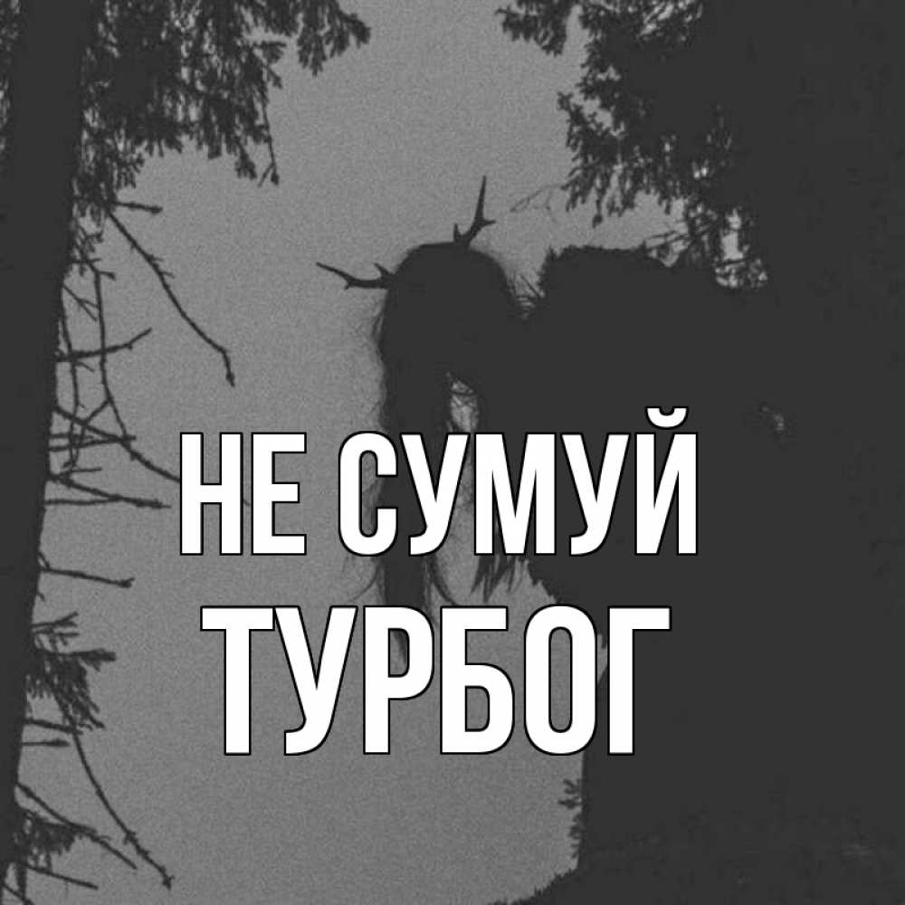 Открытка на каждый день з підписом, Турбог Не сумуй чудище лесное Прикольна листівка з побажанням онлайн скачати безкоштовно 