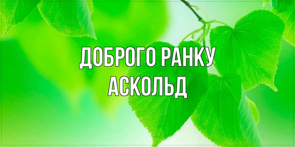 Открытка на каждый день з підписом, Аскольд Доброго ранку доброе утро с березовыми листьями Прикольна листівка з побажанням онлайн скачати безкоштовно 