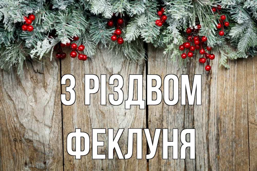 Открытка на каждый день з підписом, Феклуня З Різдвом с рождеством Прикольна листівка з побажанням онлайн скачати безкоштовно 