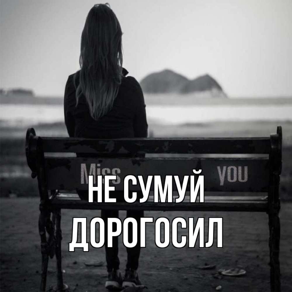 Открытка на каждый день з підписом, Дорогосил Не сумуй смотрит на скалы Прикольна листівка з побажанням онлайн скачати безкоштовно 