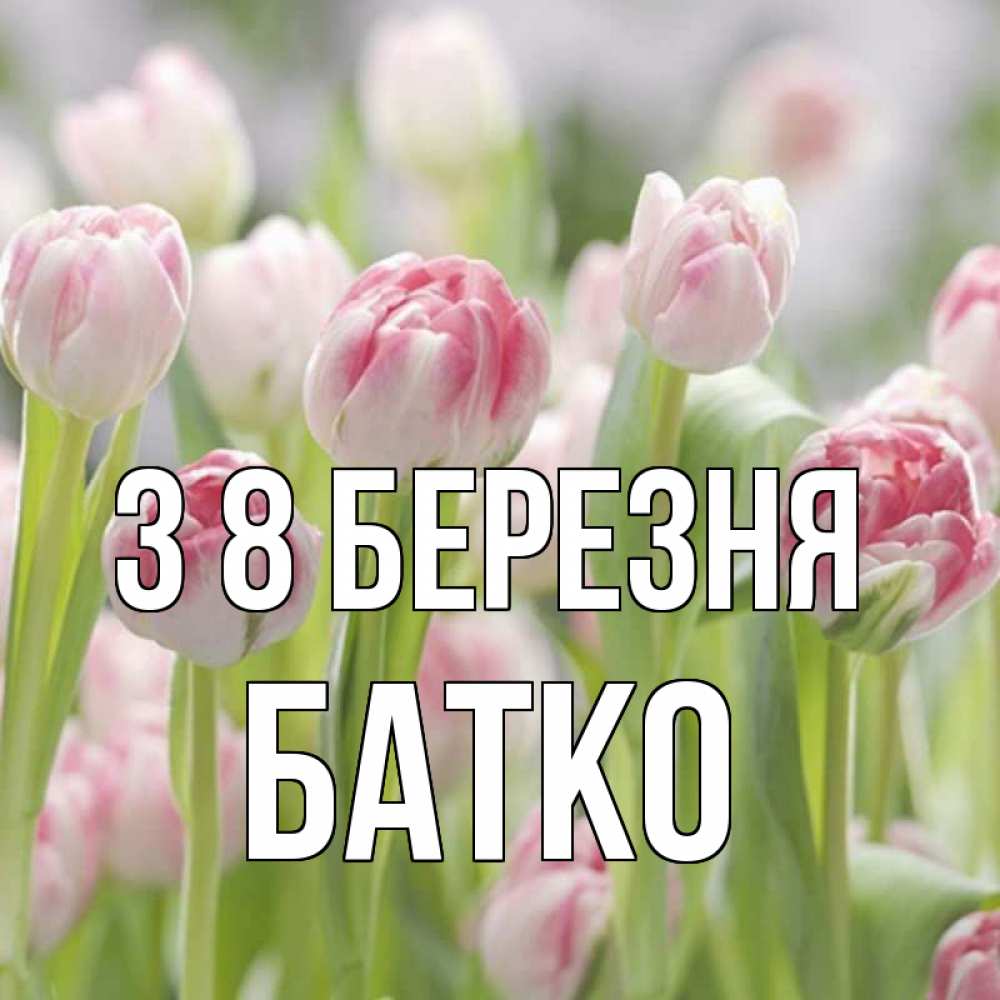 Открытка на каждый день з підписом, Батко З 8 БЕРЕЗНЯ цветы Прикольна листівка з побажанням онлайн скачати безкоштовно 