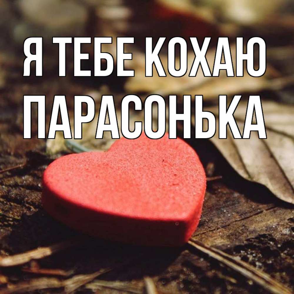 Открытка на каждый день з підписом, Парасонька Я тебе кохаю листья деревье 4 Прикольна листівка з побажанням онлайн скачати безкоштовно 
