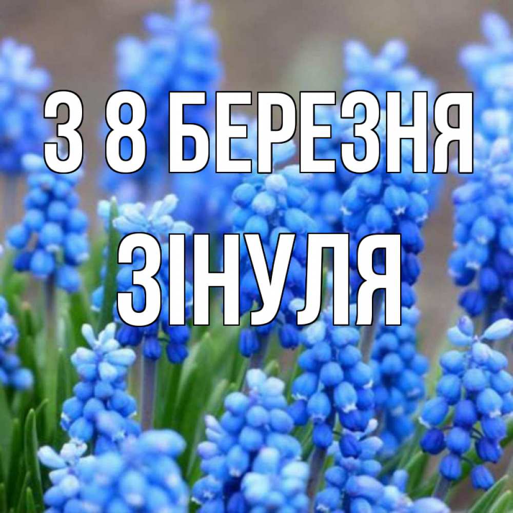 Открытка на каждый день з підписом, Зінуля З 8 БЕРЕЗНЯ Поздравительная открытка для женщин с цветами на праздничную дату Прикольна листівка з побажанням онлайн скачати безкоштовно 
