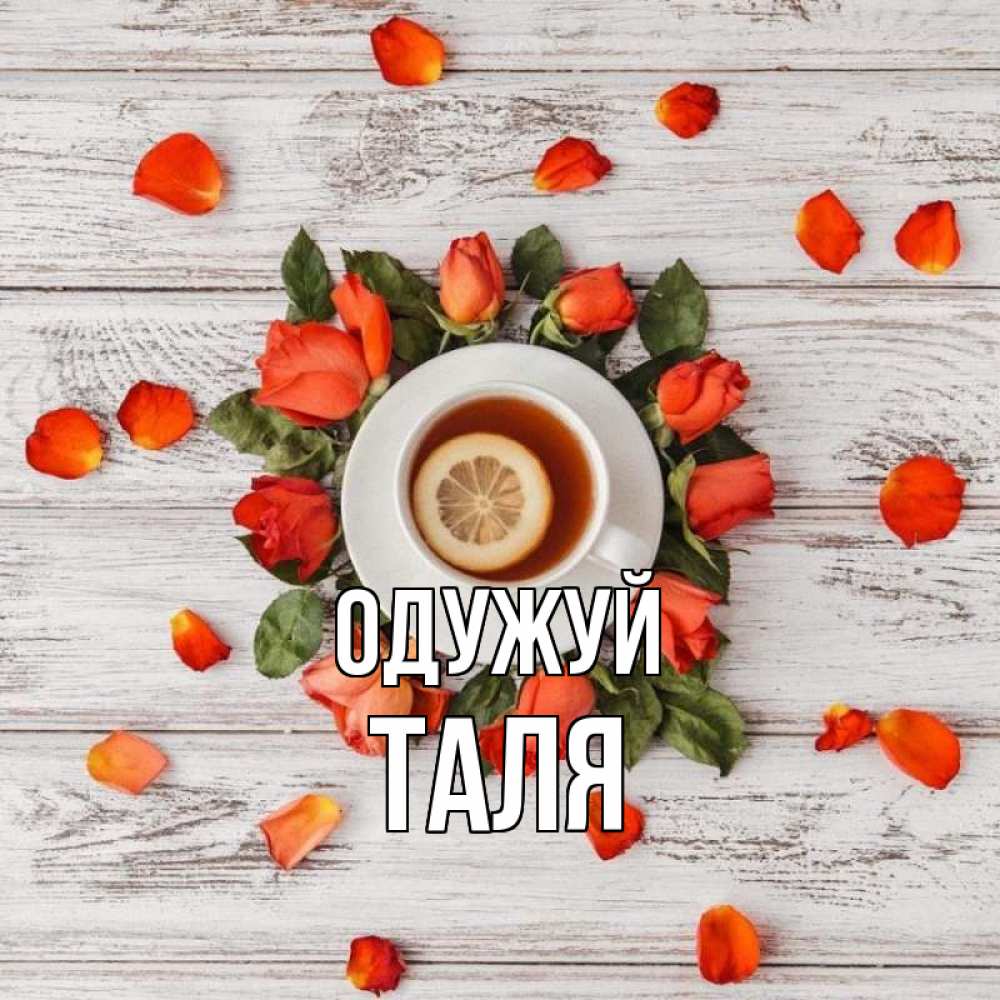 Открытка на каждый день з підписом, Таля Одужуй фон из досок Прикольна листівка з побажанням онлайн скачати безкоштовно 