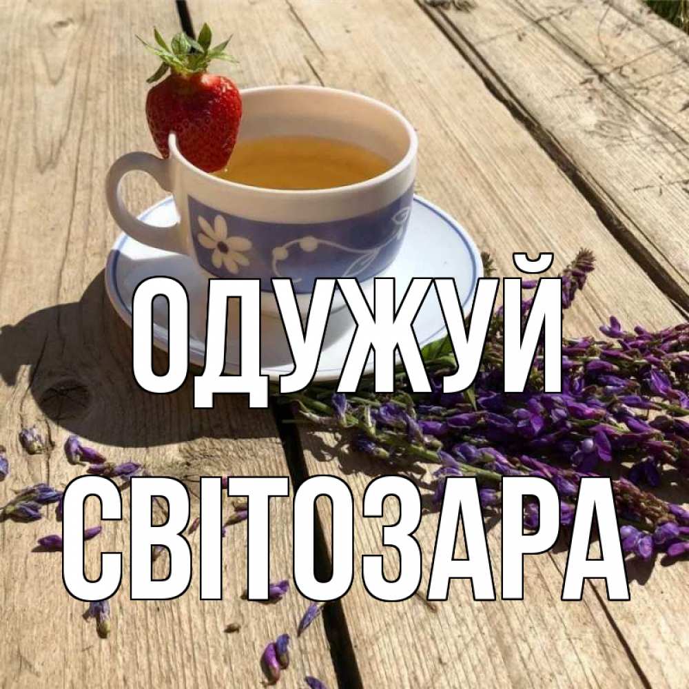 Открытка на каждый день з підписом, Світозара Одужуй чай Прикольна листівка з побажанням онлайн скачати безкоштовно 