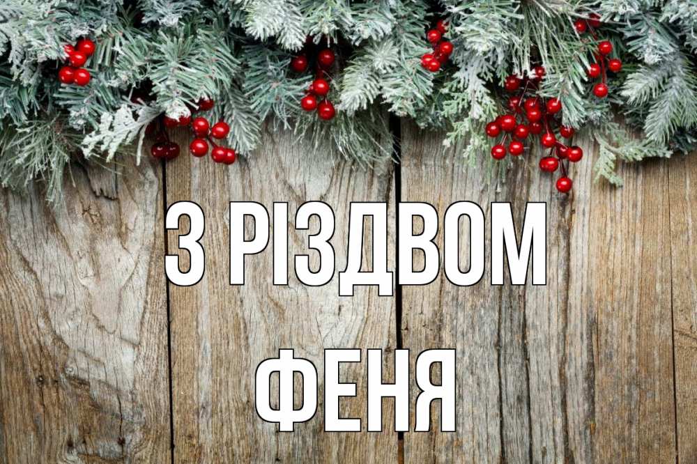 Открытка на каждый день з підписом, Феня З Різдвом с рождеством Прикольна листівка з побажанням онлайн скачати безкоштовно 