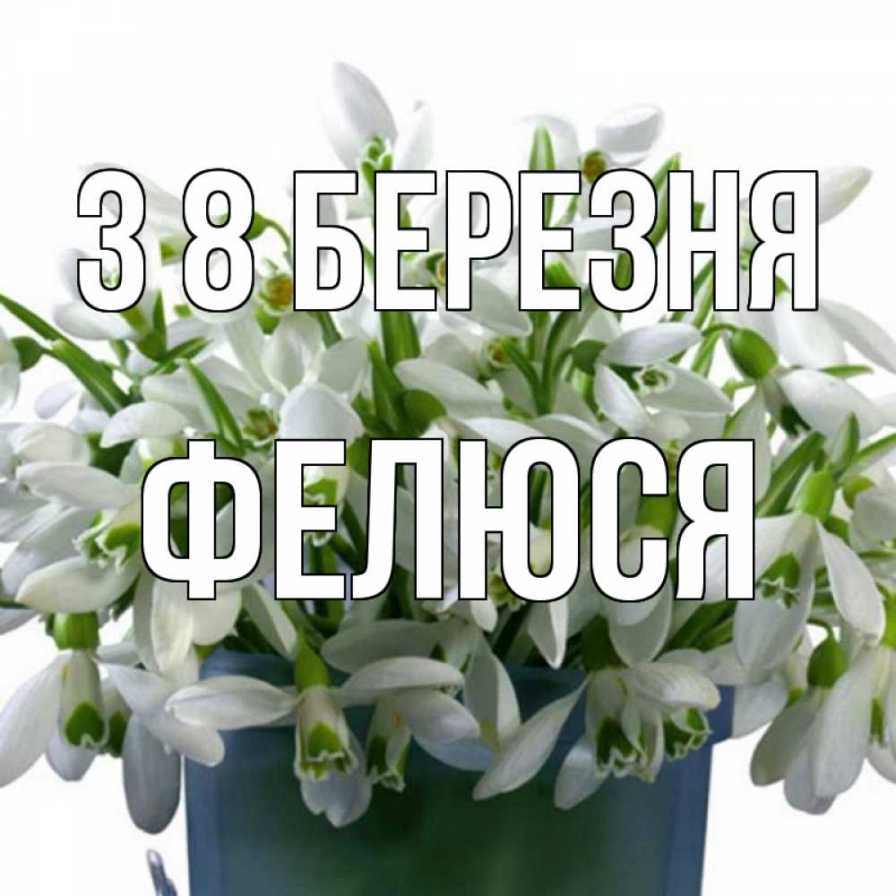 Открытка на каждый день з підписом, Фелюся З 8 БЕРЕЗНЯ цветы к международному женскому дню Прикольна листівка з побажанням онлайн скачати безкоштовно 