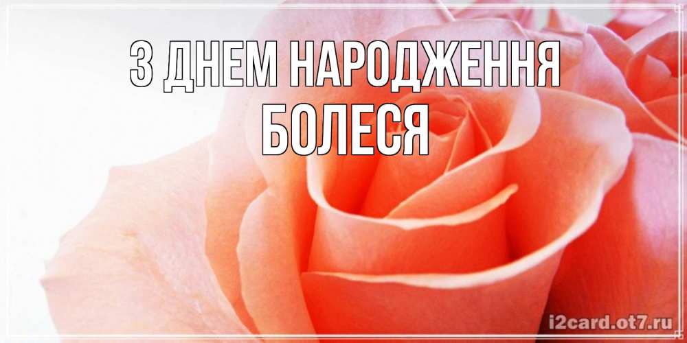 Открытка на каждый день з підписом, Болеся З Днем народження розы для поздравления с днем рождения Прикольна листівка з побажанням онлайн скачати безкоштовно 