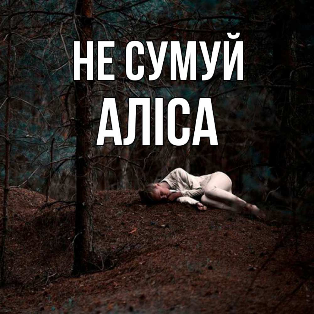 Открытка на каждый день з підписом, Аліса Не сумуй лес Прикольна листівка з побажанням онлайн скачати безкоштовно 