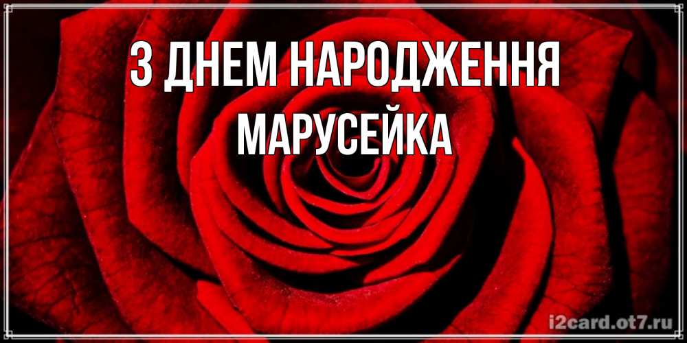 Листівка З Днем народження, Марусейка