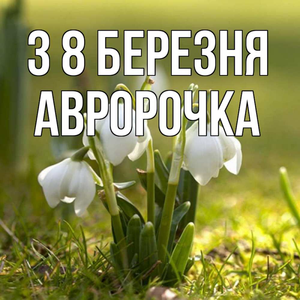 Открытка на каждый день з підписом, Авророчка З 8 БЕРЕЗНЯ ранние цветы 2 Прикольна листівка з побажанням онлайн скачати безкоштовно 