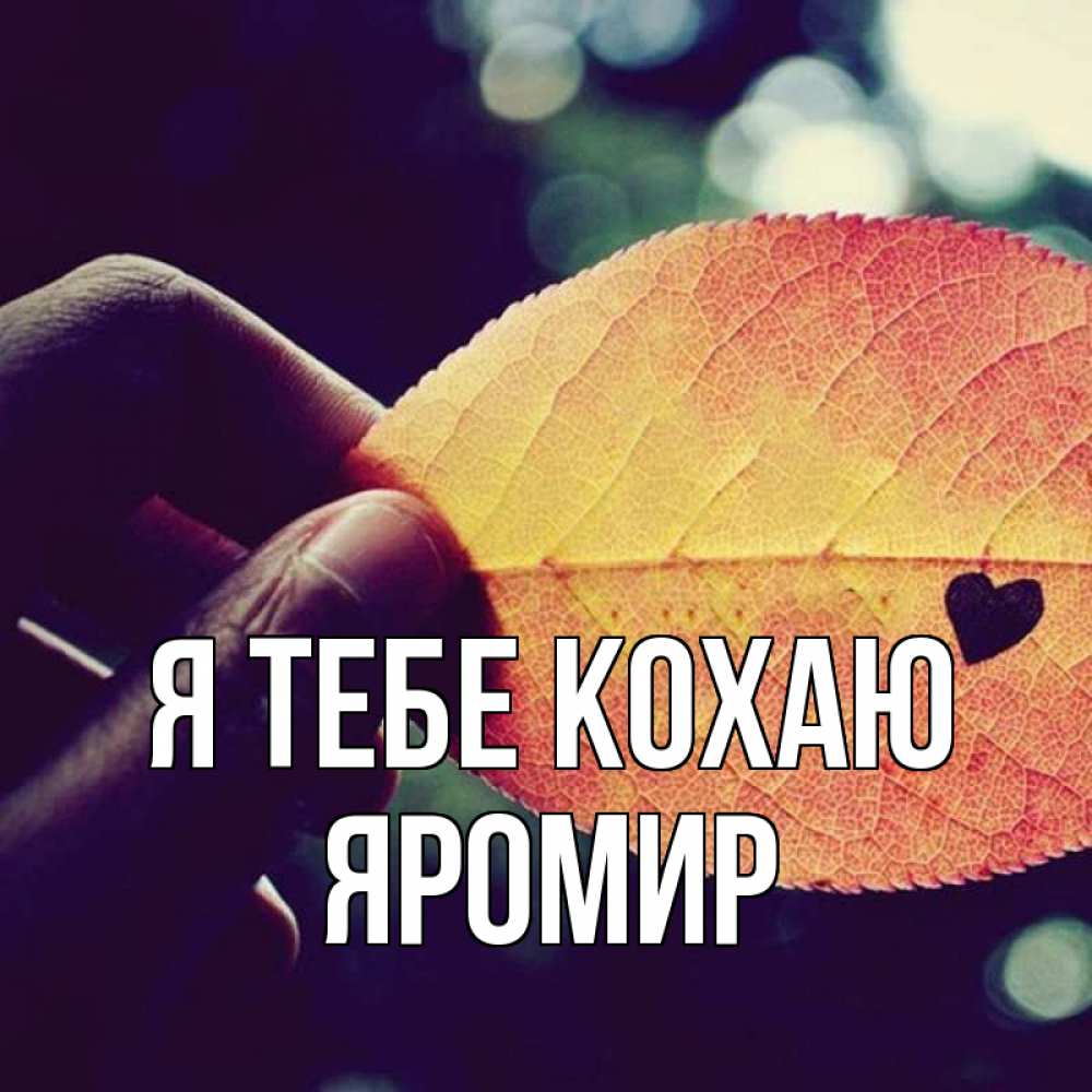 Открытка на каждый день з підписом, Яромир Я тебе кохаю держу лист Прикольна листівка з побажанням онлайн скачати безкоштовно 