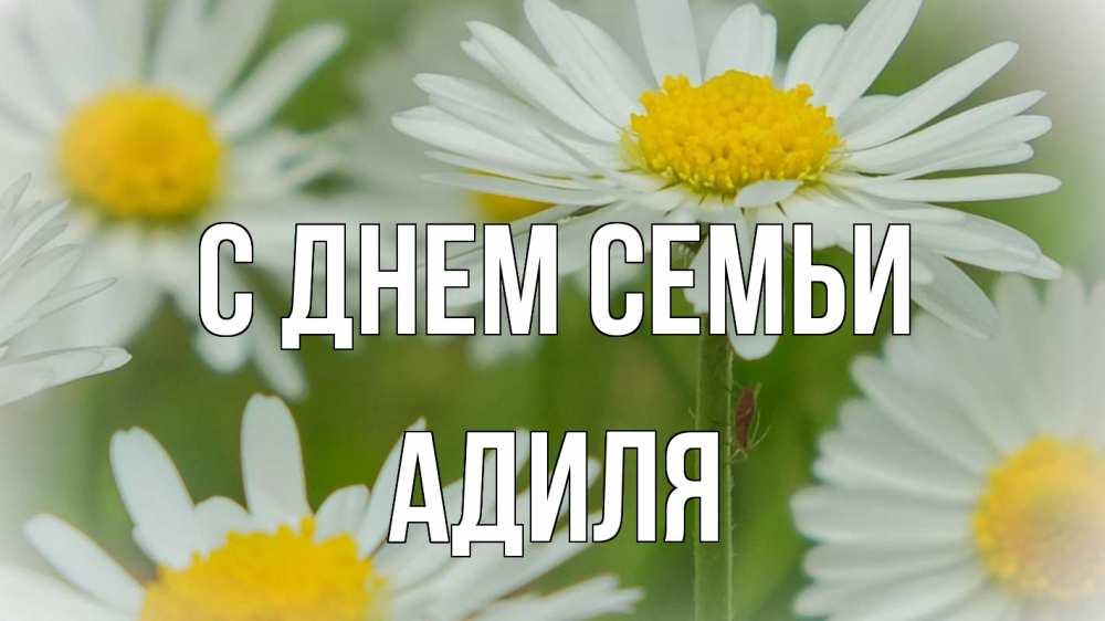 Открытка на каждый день з підписом, Адиля С днем семьи с днем семьи  1 Прикольна листівка з побажанням онлайн скачати безкоштовно 