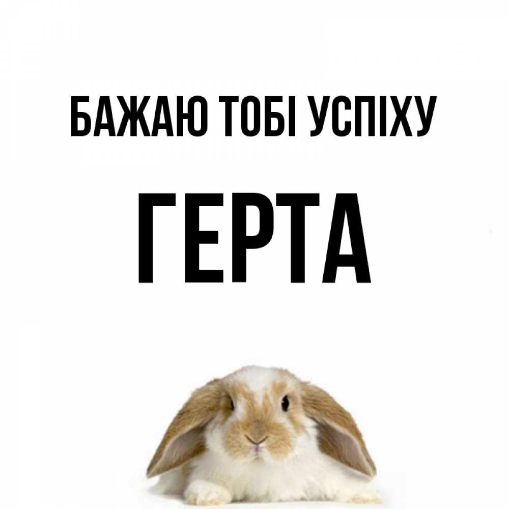 Открытка на каждый день з підписом, Герта Бажаю тобі успіху открытки с произвольным текстом который можно вставить в открытку и создать ее самостоятельно бесплатно онлайн Прикольна листівка з побажанням онлайн скачати безкоштовно 