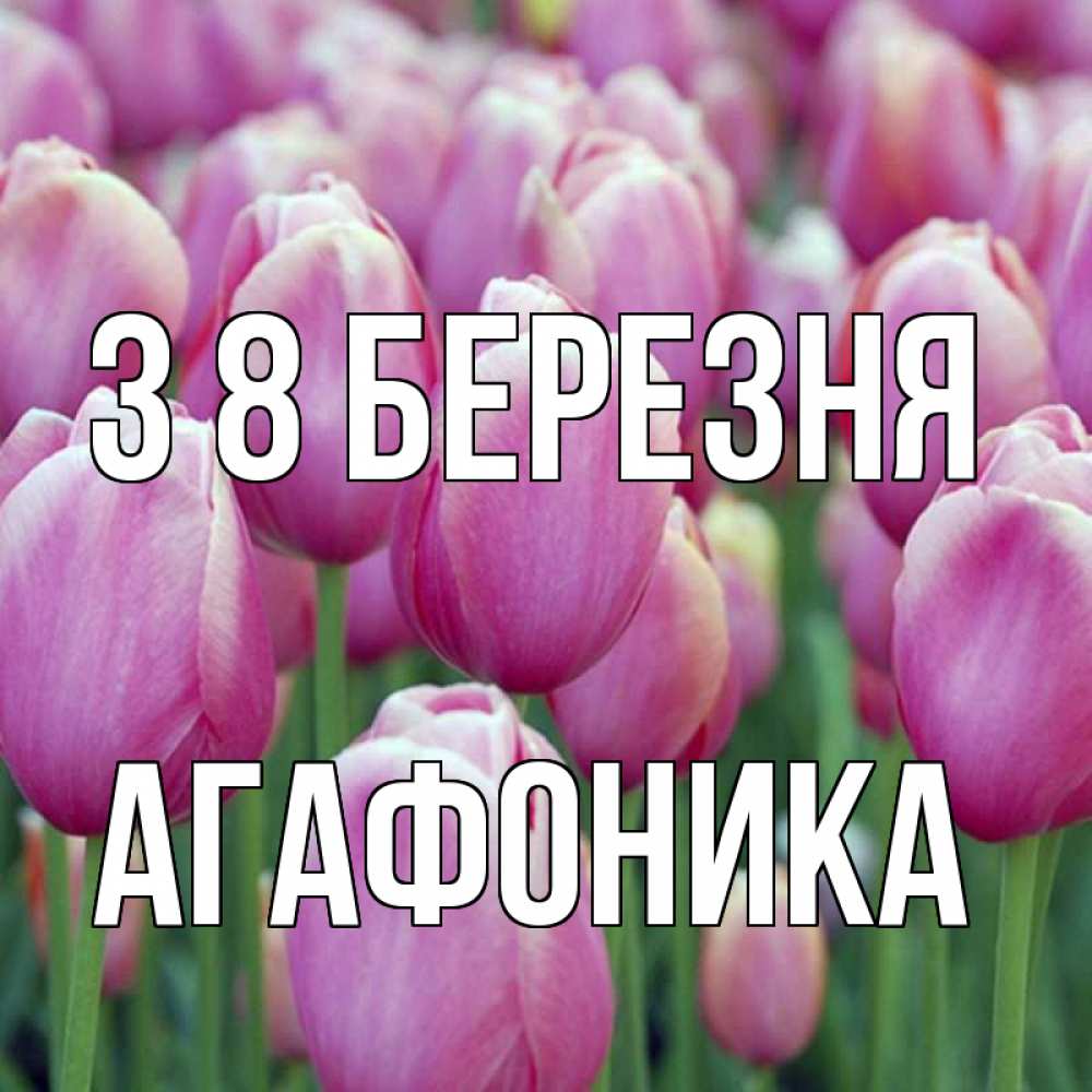 Открытка на каждый день з підписом, Агафоника З 8 БЕРЕЗНЯ на международный женский день 3 Прикольна листівка з побажанням онлайн скачати безкоштовно 