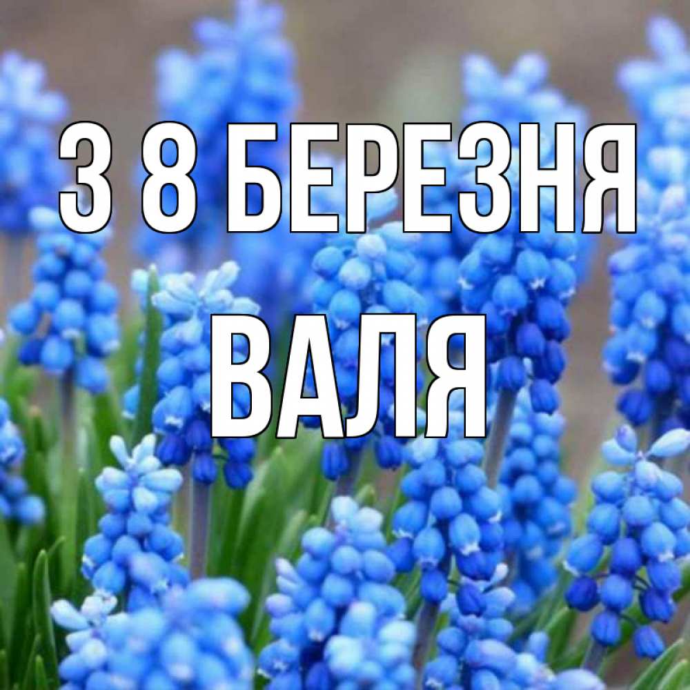 Открытка на каждый день з підписом, Валя З 8 БЕРЕЗНЯ Поздравительная открытка для женщин с цветами на праздничную дату Прикольна листівка з побажанням онлайн скачати безкоштовно 