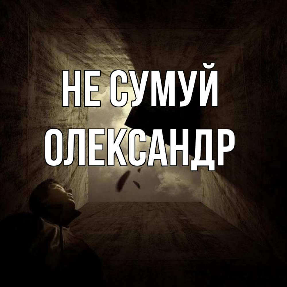 Открытка на каждый день з підписом, Олександр Не сумуй жуть Прикольна листівка з побажанням онлайн скачати безкоштовно 
