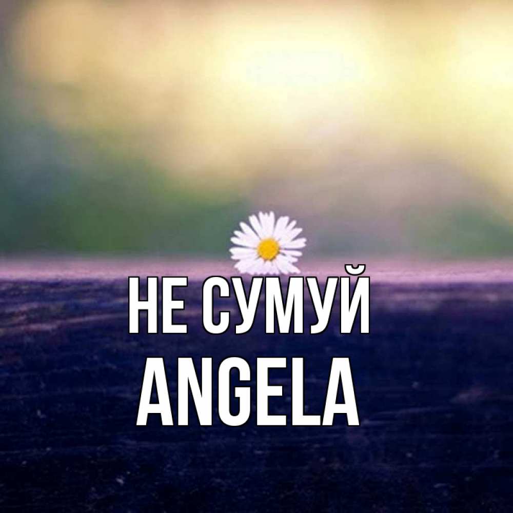 Открытка на каждый день з підписом, Angela Не сумуй красота Прикольна листівка з побажанням онлайн скачати безкоштовно 