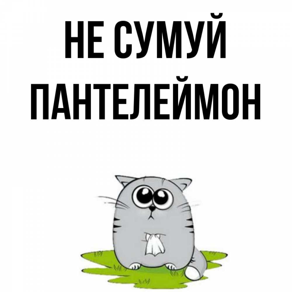 Открытка на каждый день з підписом, Пантелеймон Не сумуй грустный котяра Прикольна листівка з побажанням онлайн скачати безкоштовно 