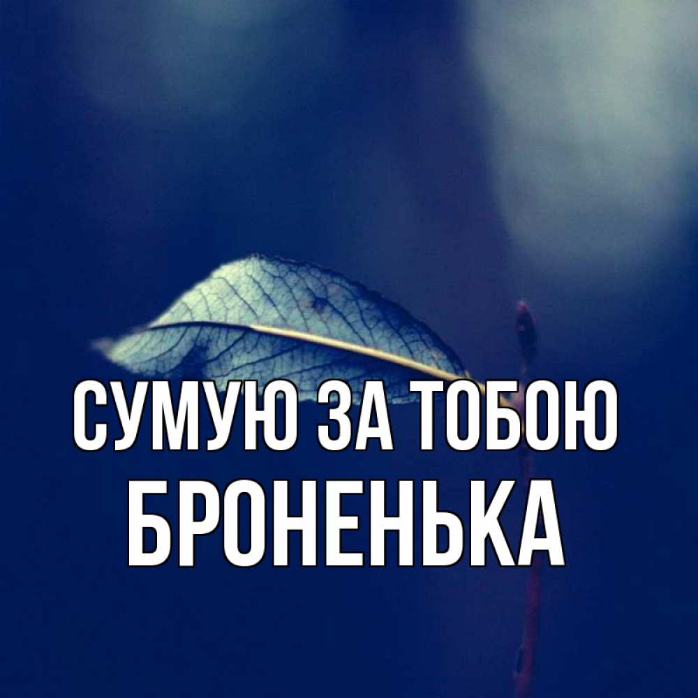 Открытка на каждый день з підписом, Броненька Сумую за тобою одна ветка 1 Прикольна листівка з побажанням онлайн скачати безкоштовно 
