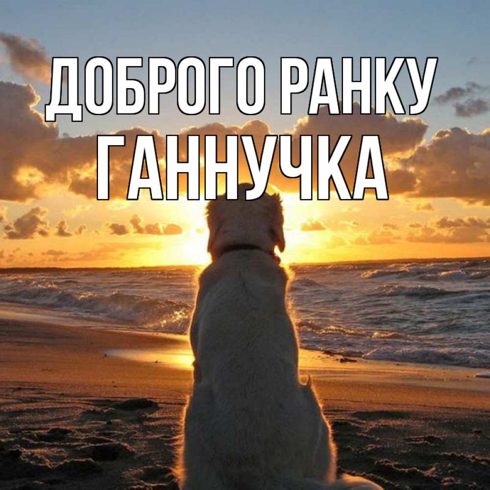 Открытка на каждый день з підписом, Ганнучка Доброго ранку восход солнца Прикольна листівка з побажанням онлайн скачати безкоштовно 