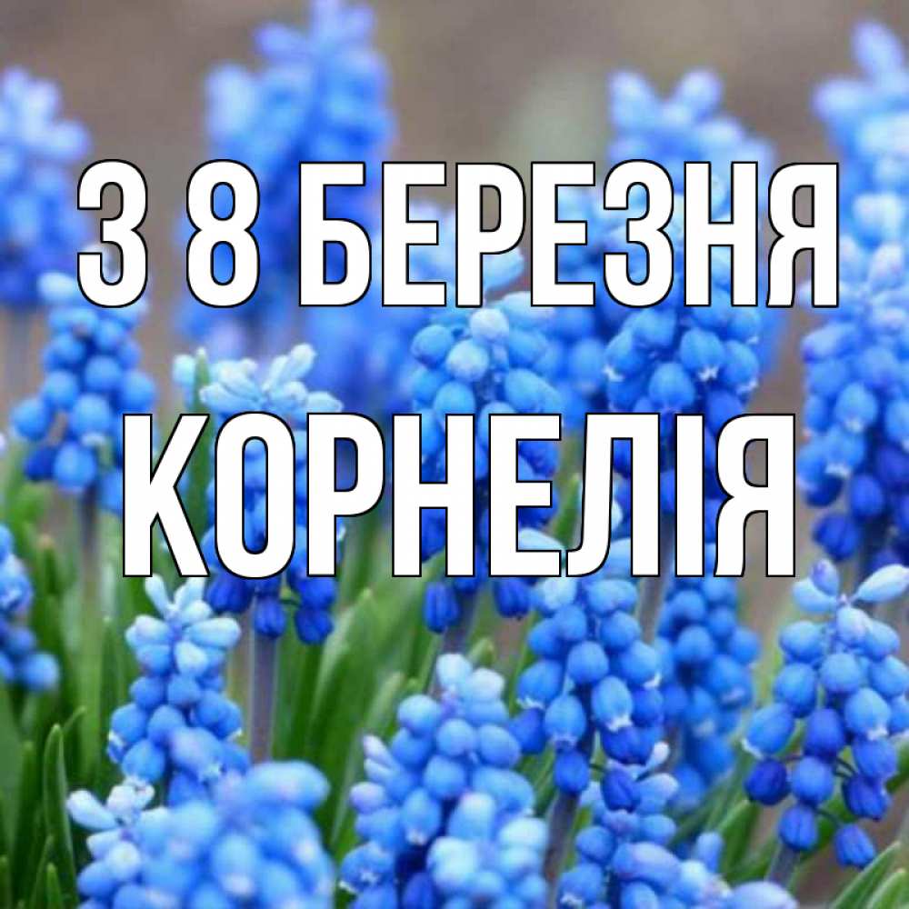 Открытка на каждый день з підписом, Корнелія З 8 БЕРЕЗНЯ Поздравительная открытка для женщин с цветами на праздничную дату Прикольна листівка з побажанням онлайн скачати безкоштовно 