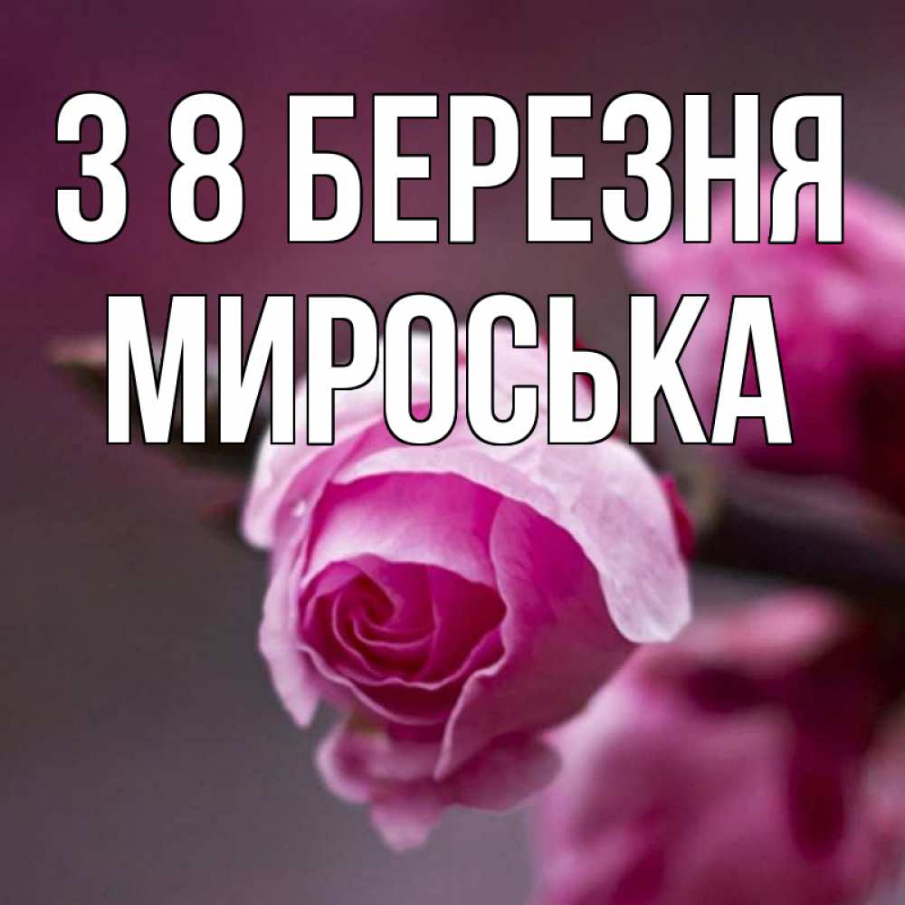 Открытка на каждый день з підписом, Мироська З 8 БЕРЕЗНЯ весна Прикольна листівка з побажанням онлайн скачати безкоштовно 