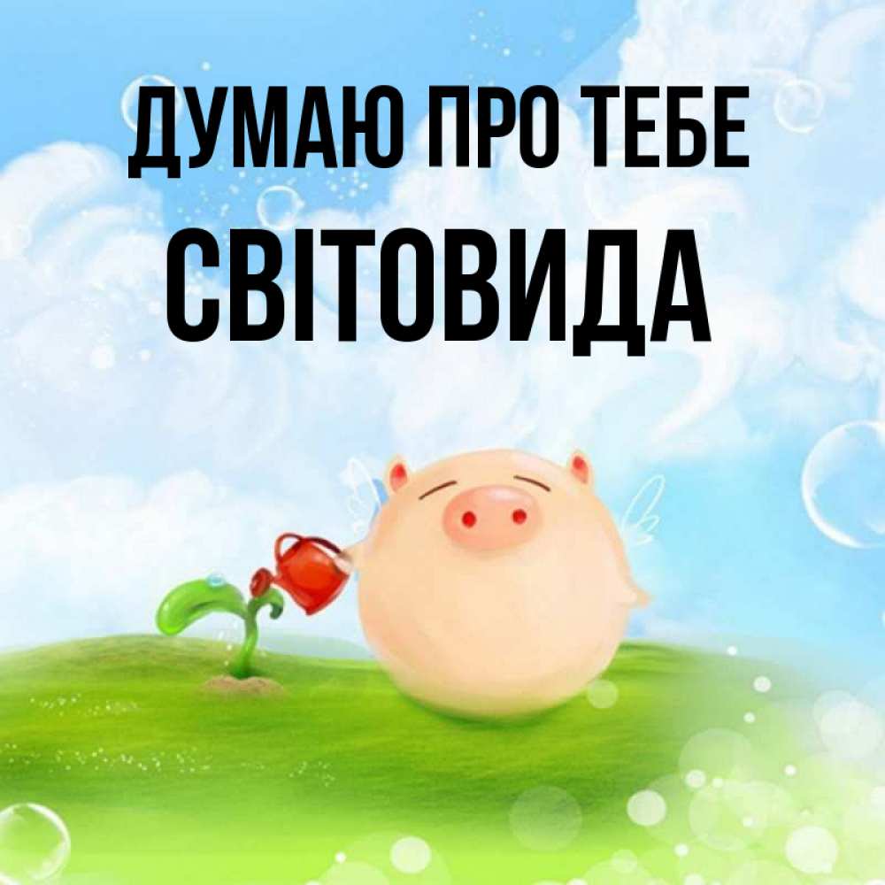 Листівка Думаю про тебе, Світовида