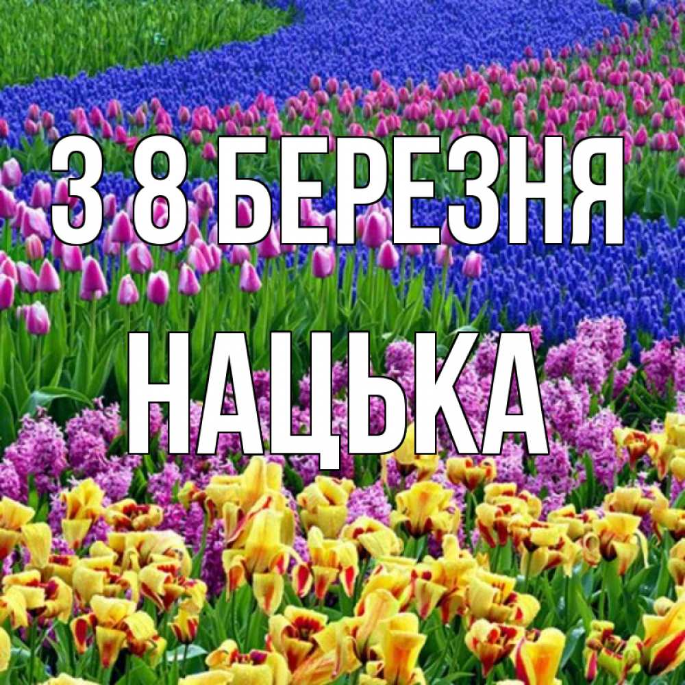 Открытка на каждый день з підписом, Нацька З 8 БЕРЕЗНЯ цветы Прикольна листівка з побажанням онлайн скачати безкоштовно 