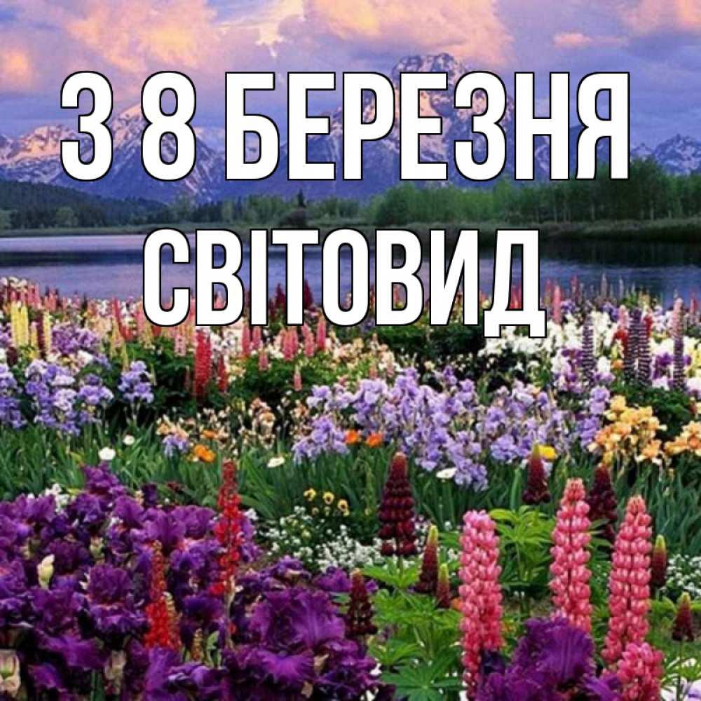 Открытка на каждый день з підписом, Світовид З 8 БЕРЕЗНЯ международный женский день Прикольна листівка з побажанням онлайн скачати безкоштовно 