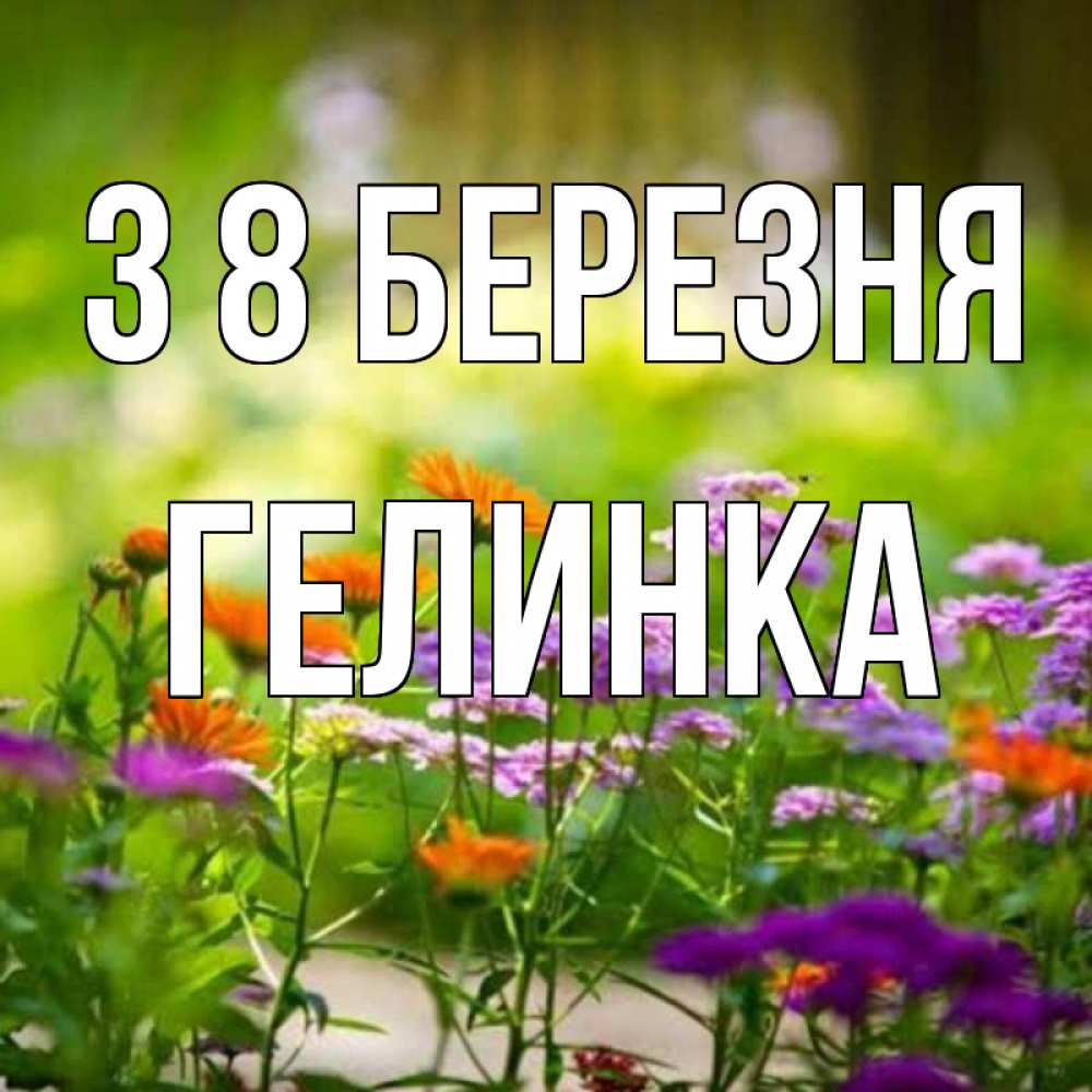 Открытка на каждый день з підписом, Гелинка З 8 БЕРЕЗНЯ цветы Прикольна листівка з побажанням онлайн скачати безкоштовно 