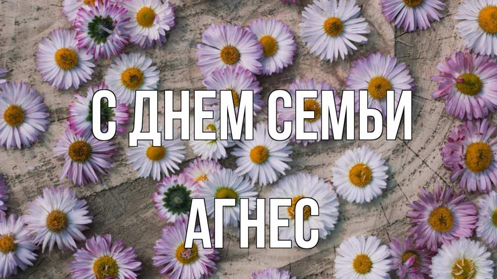 Открытка на каждый день з підписом, Агнес С днем семьи с днем семьи Прикольна листівка з побажанням онлайн скачати безкоштовно 