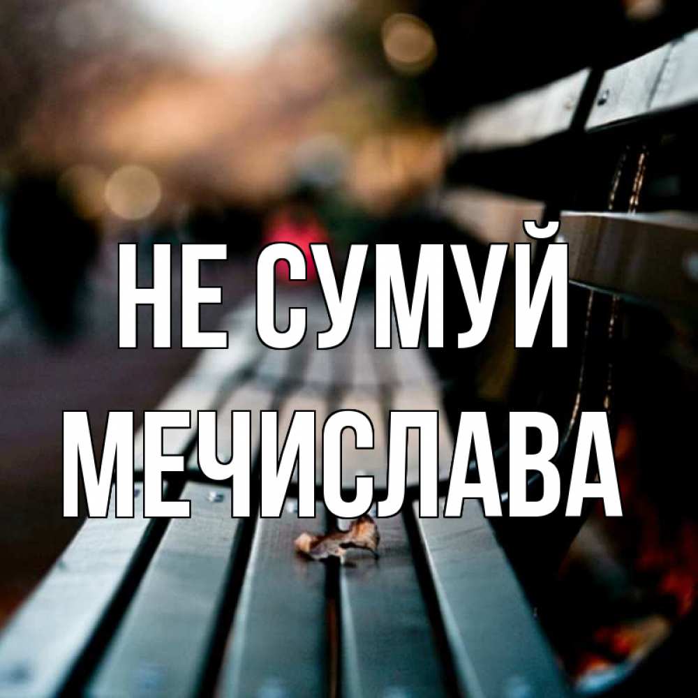 Открытка на каждый день з підписом, Мечислава Не сумуй размытый фон Прикольна листівка з побажанням онлайн скачати безкоштовно 