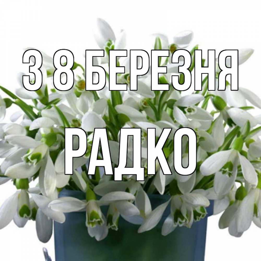 Открытка на каждый день з підписом, Радко З 8 БЕРЕЗНЯ цветы к международному женскому дню Прикольна листівка з побажанням онлайн скачати безкоштовно 