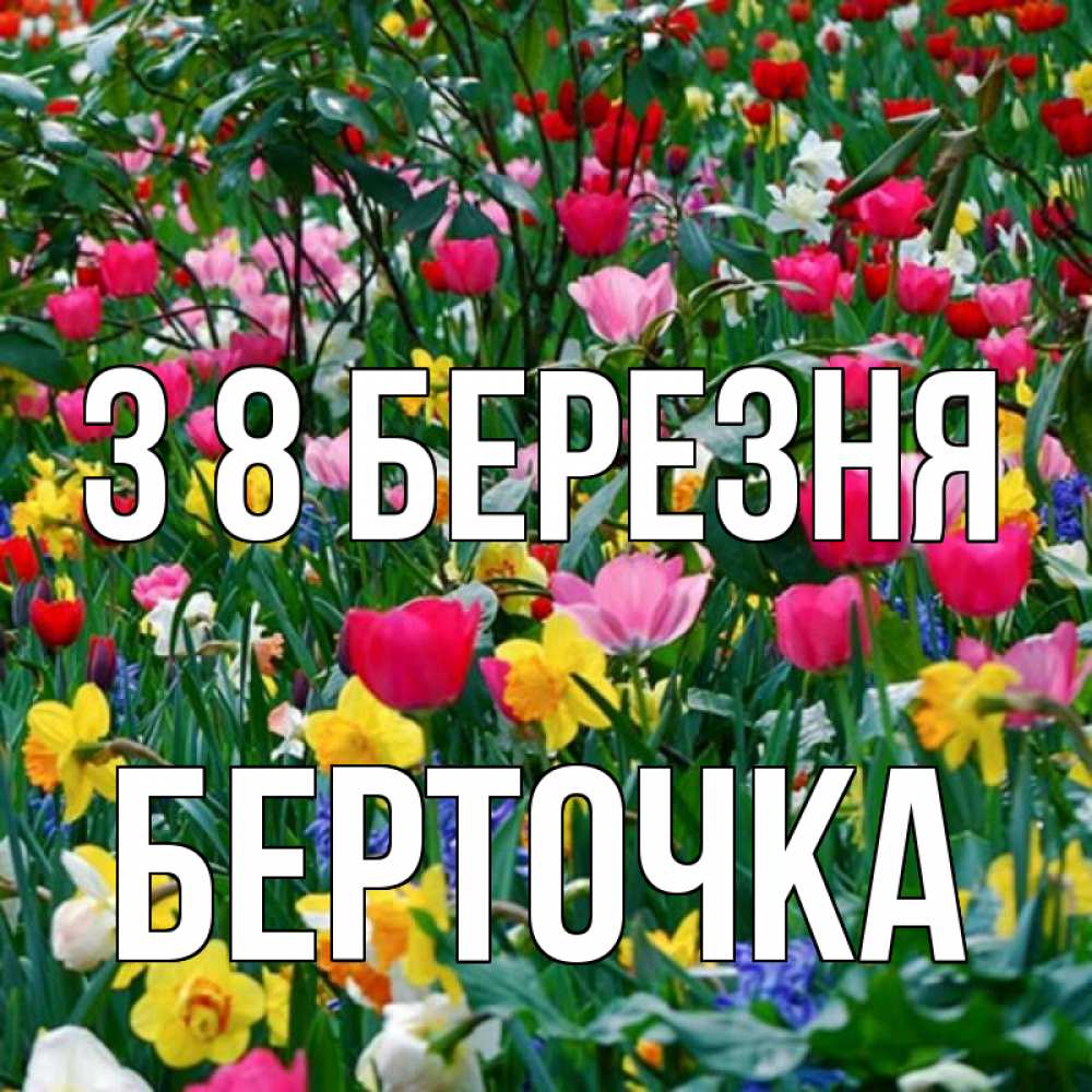Открытка на каждый день з підписом, Берточка З 8 БЕРЕЗНЯ с международным женским днем поздравления для женщины Прикольна листівка з побажанням онлайн скачати безкоштовно 