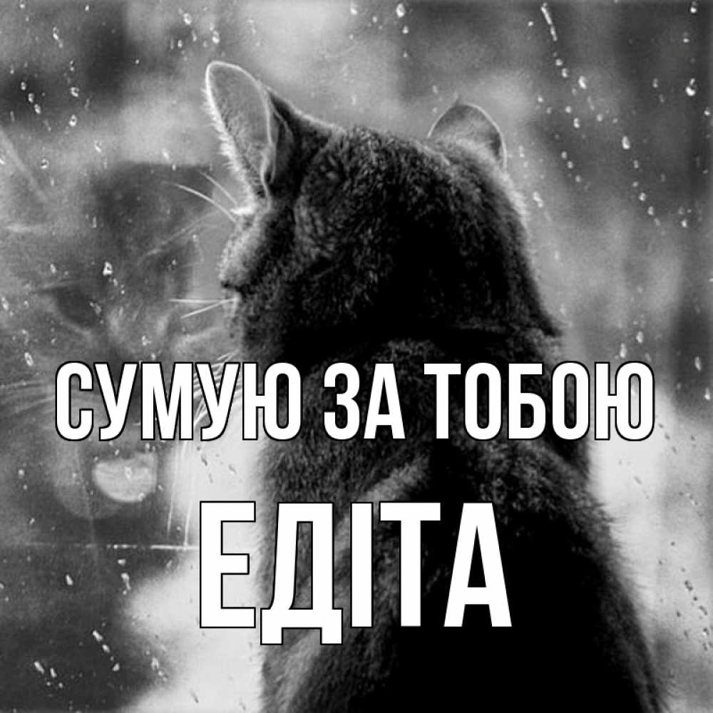 Открытка на каждый день з підписом, Едіта Сумую за тобою скорее ко мне приходи 1 Прикольна листівка з побажанням онлайн скачати безкоштовно 