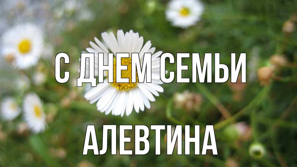 Открытка на каждый день з підписом, Алевтина С днем семьи с днем семьи Прикольна листівка з побажанням онлайн скачати безкоштовно 
