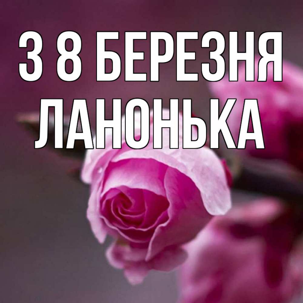 Открытка на каждый день з підписом, Ланонька З 8 БЕРЕЗНЯ весна Прикольна листівка з побажанням онлайн скачати безкоштовно 