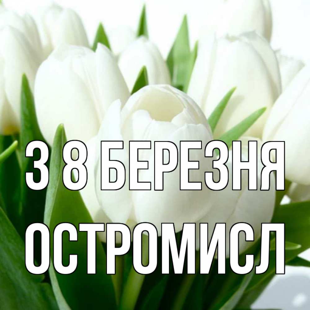 Открытка на каждый день з підписом, Остромисл З 8 БЕРЕЗНЯ цветы Прикольна листівка з побажанням онлайн скачати безкоштовно 