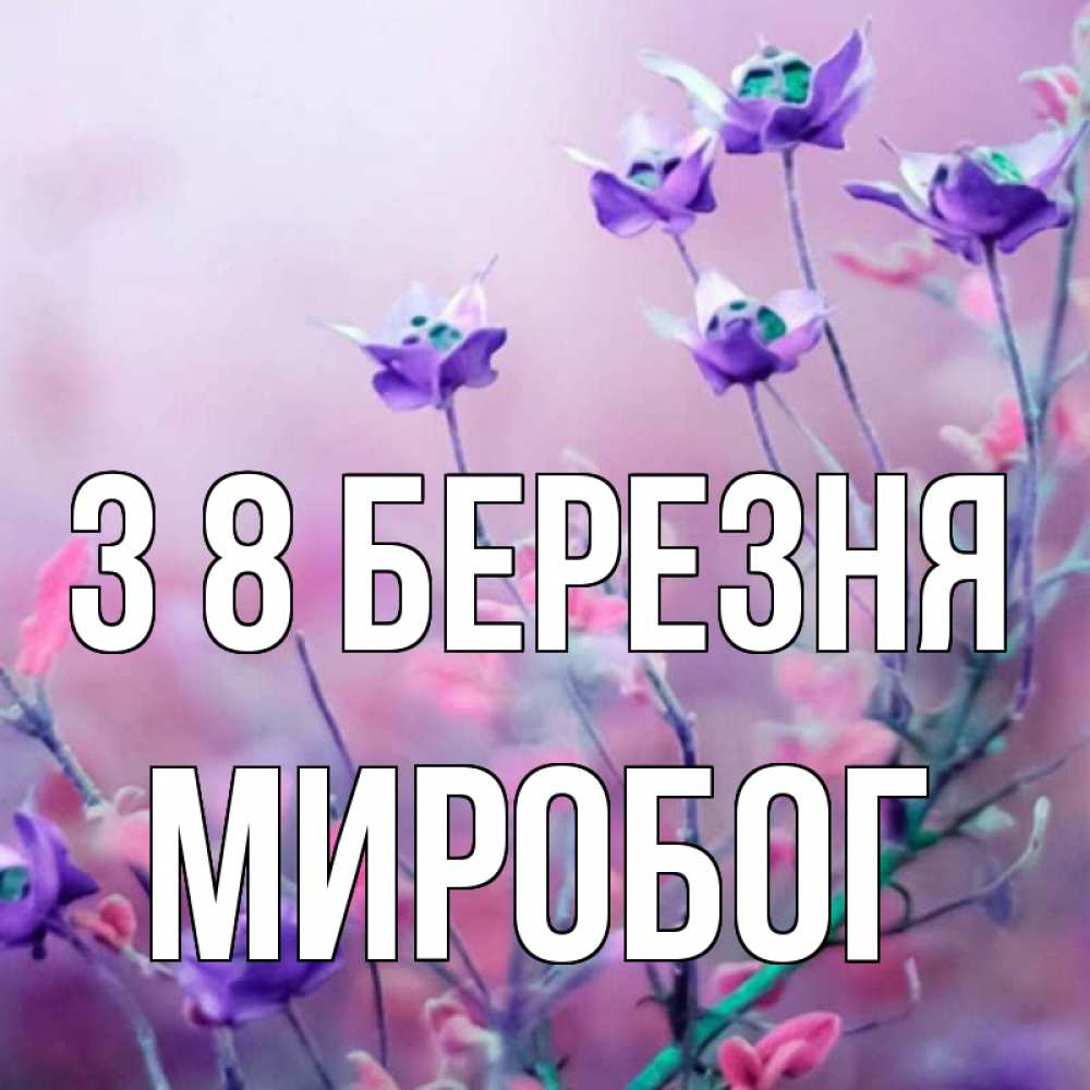 Открытка на каждый день з підписом, Миробог З 8 БЕРЕЗНЯ международный женский день 2 Прикольна листівка з побажанням онлайн скачати безкоштовно 