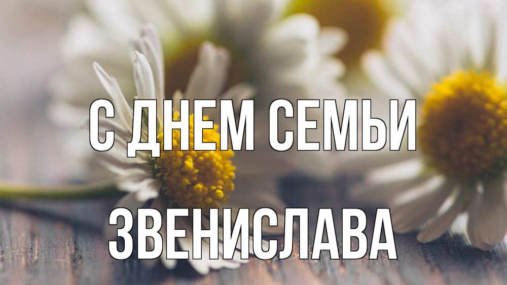 Открытка на каждый день з підписом, Звенислава С днем семьи с днем семьи Прикольна листівка з побажанням онлайн скачати безкоштовно 