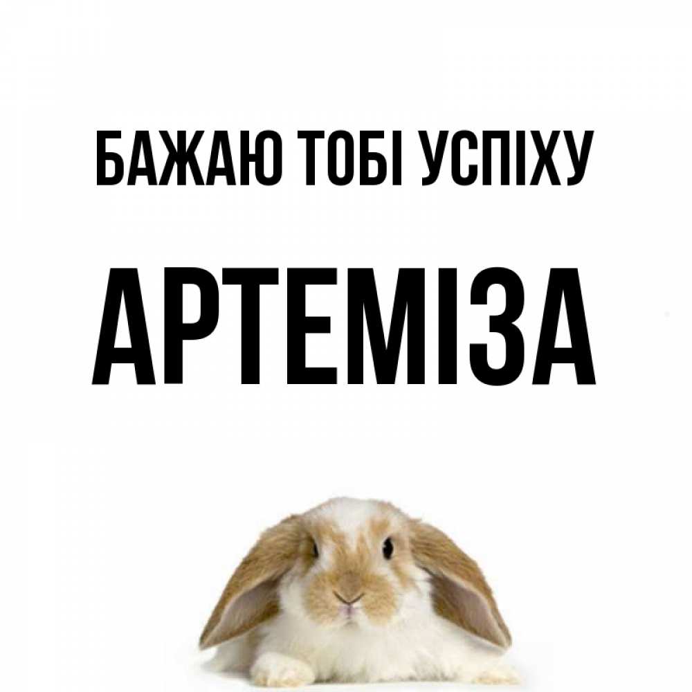 Открытка на каждый день з підписом, Артеміза Бажаю тобі успіху открытки с произвольным текстом который можно вставить в открытку и создать ее самостоятельно бесплатно онлайн Прикольна листівка з побажанням онлайн скачати безкоштовно 