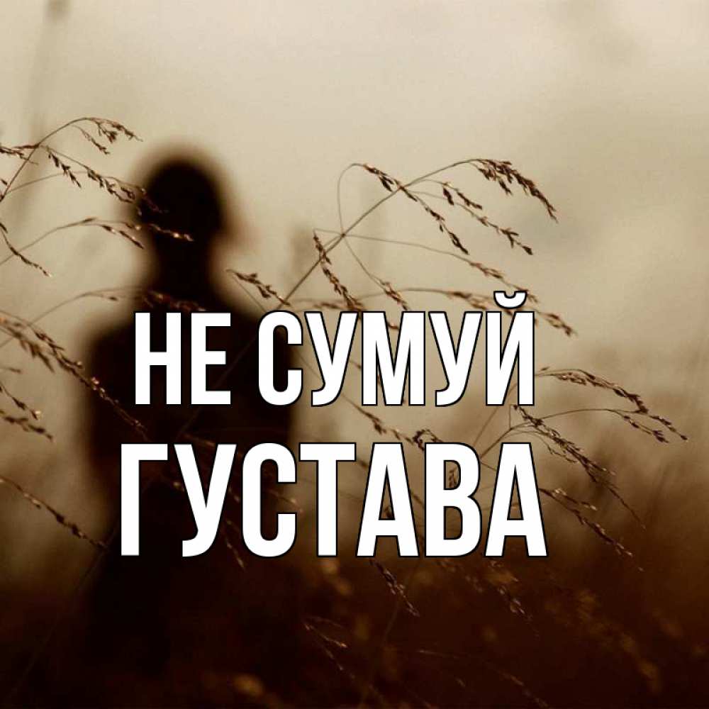 Открытка на каждый день з підписом, Густава Не сумуй грусть Прикольна листівка з побажанням онлайн скачати безкоштовно 